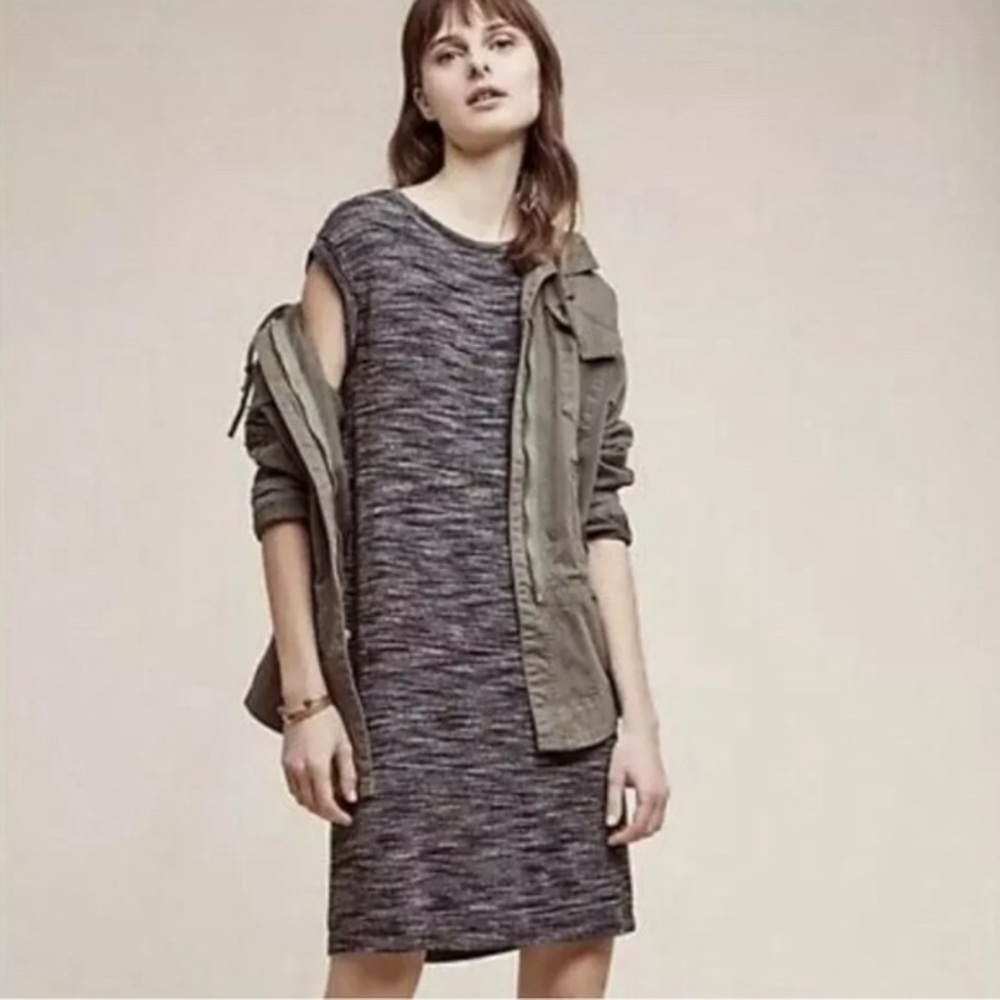 Cloth & Stone Anthropologie Women S Melange Marled Multi Jersey‎ Dress